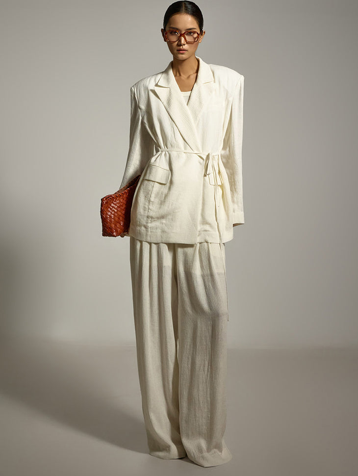 TP2146 Linen Jacket and Slacks Set