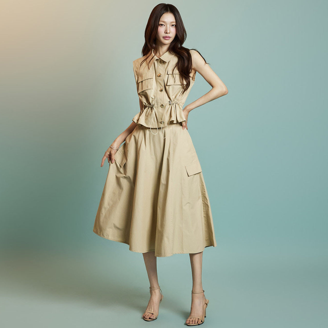 TP2190 背心裙套装