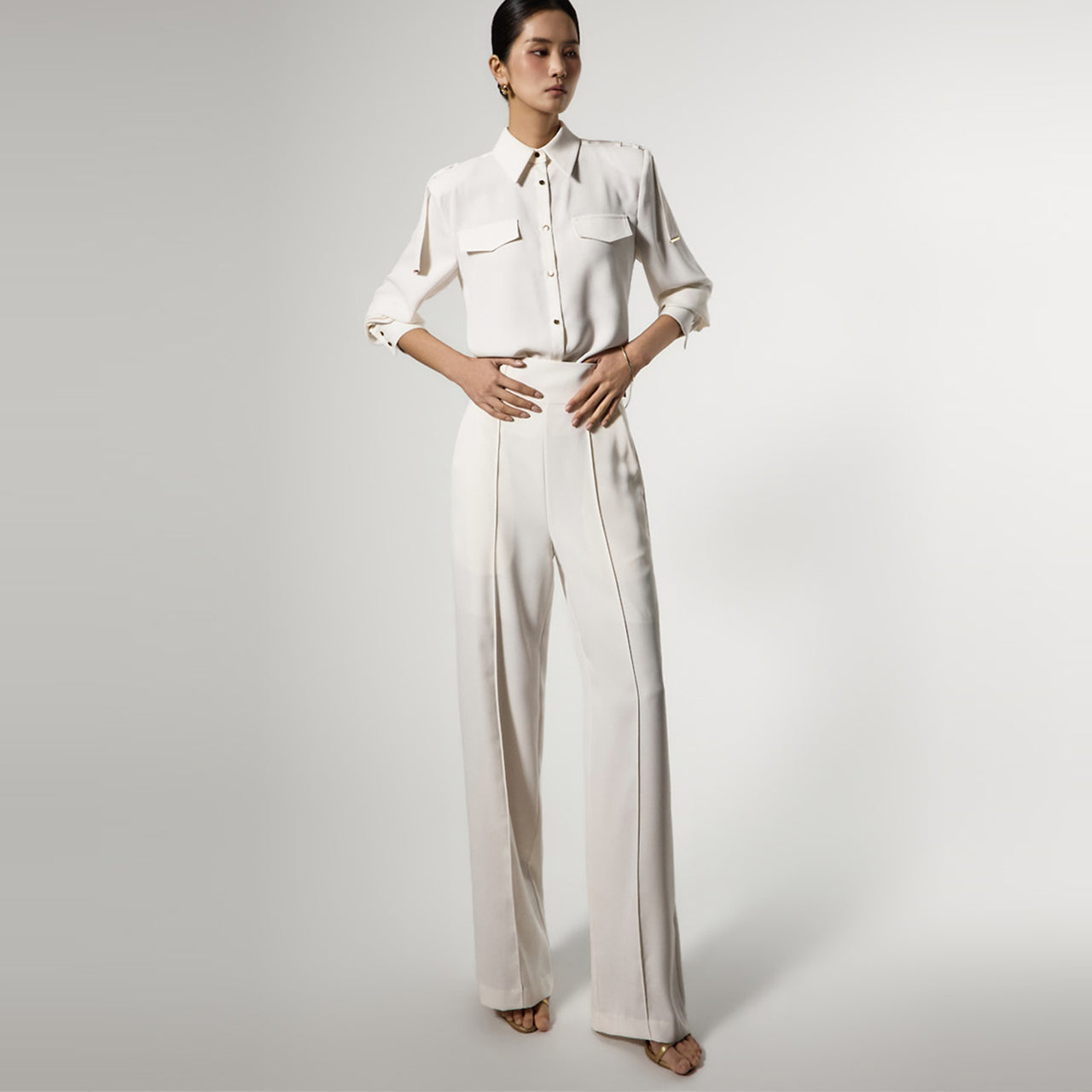 TP2357 Blouse and Slacks Set