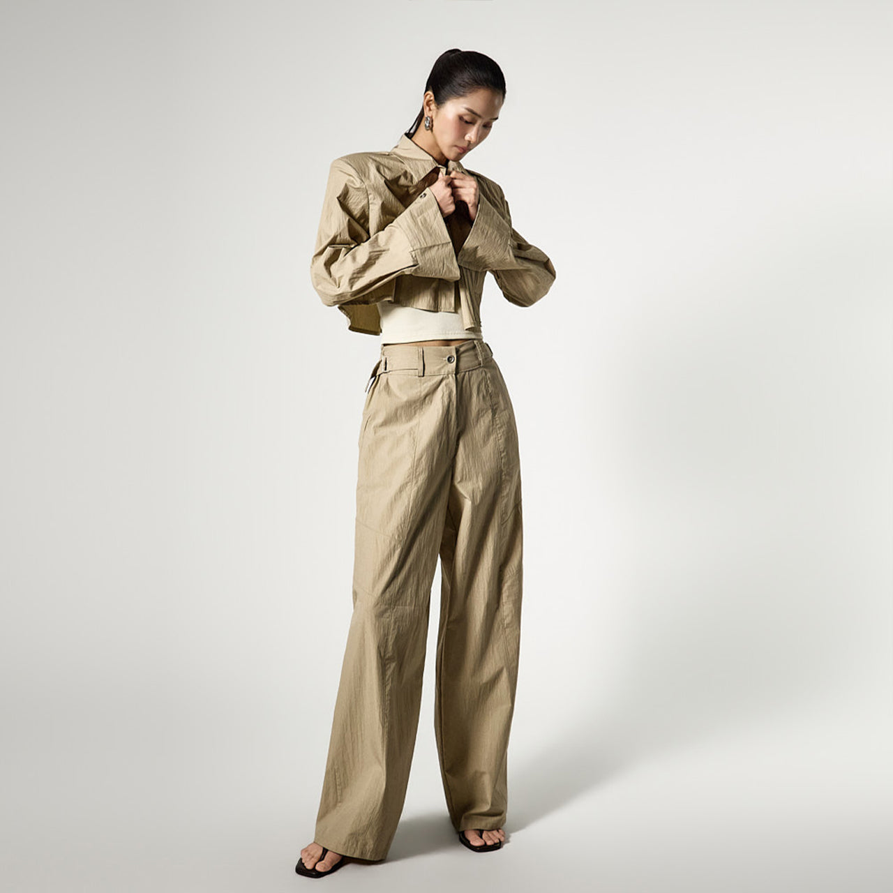 TP2373 衬衫长裤套装