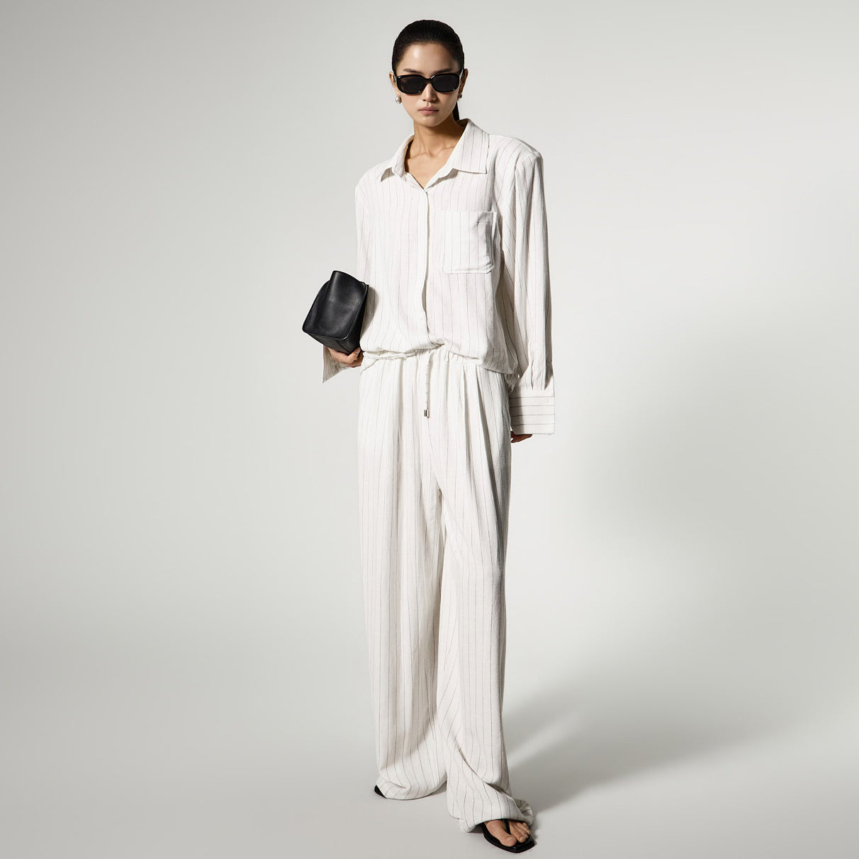 TP2374 衬衫长裤套装