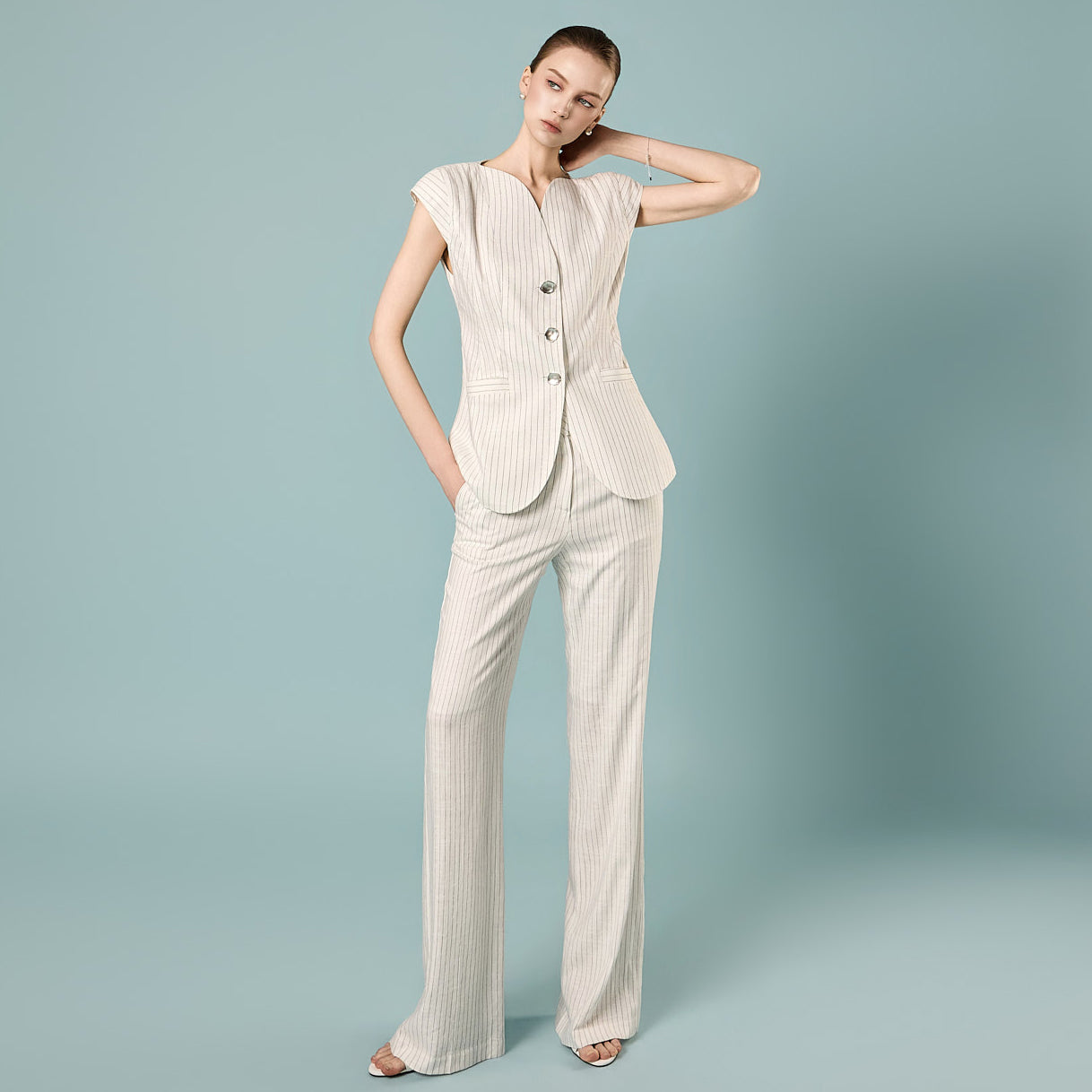 TP2416 Vest and Slacks Set