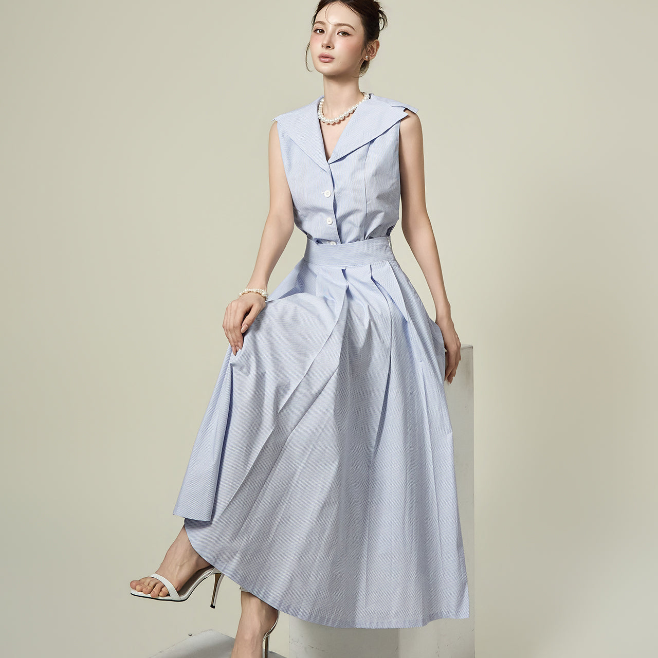TP2429 Blouse and Skirt Set