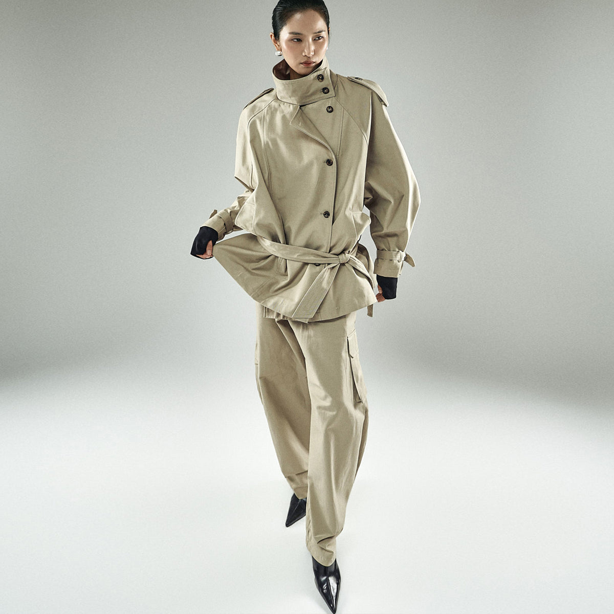 TP2487 Trench and Pants Set