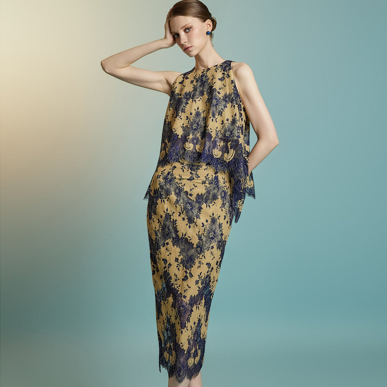 TP9176 衬衫和裙子套装