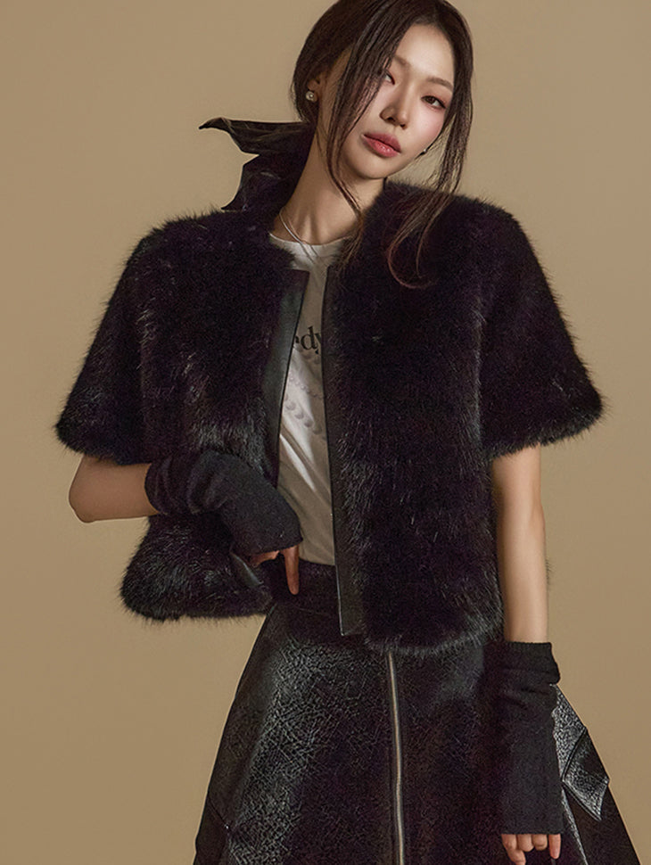 J2579 毛皮绗缝夹克