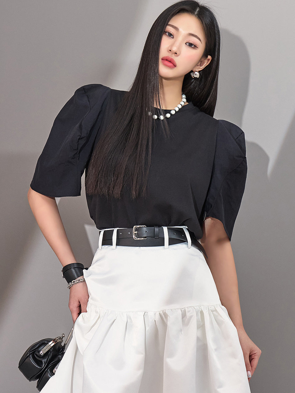 E2983 Balloon Sleeve Top