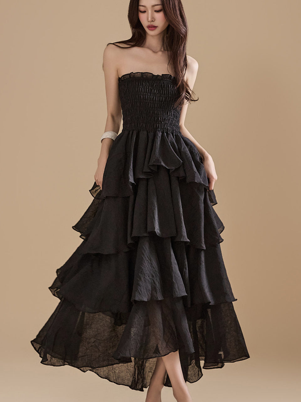 D4992 分层连衣裙
