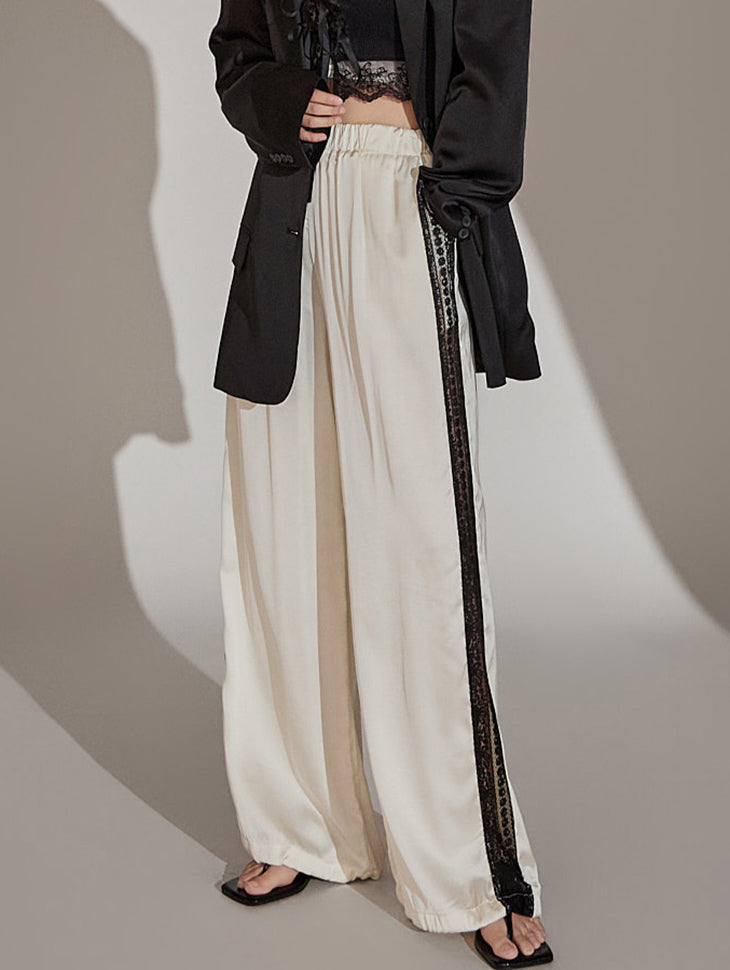 P3126 サテンレースパンツ