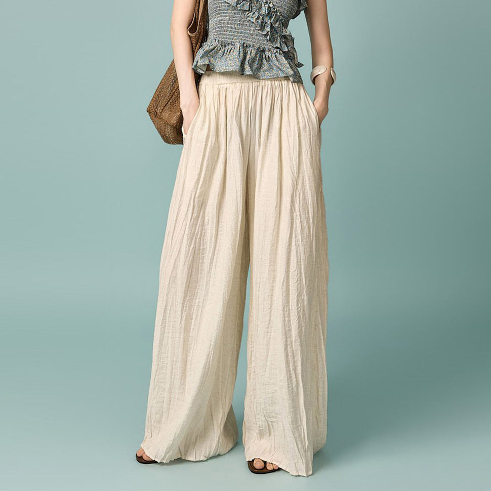 P3894 Pleated Wide Pants