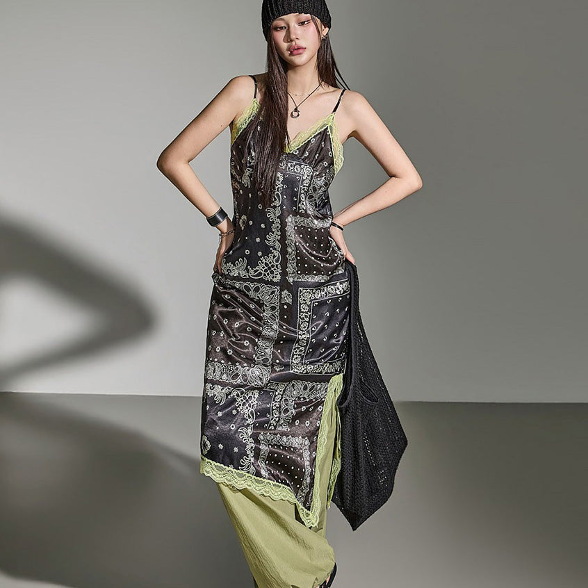 D5653 Paisley Slip Dress