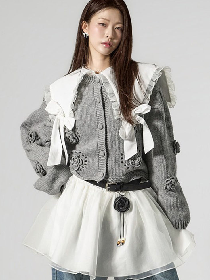 J3126 Crochet Handmade Cardigan