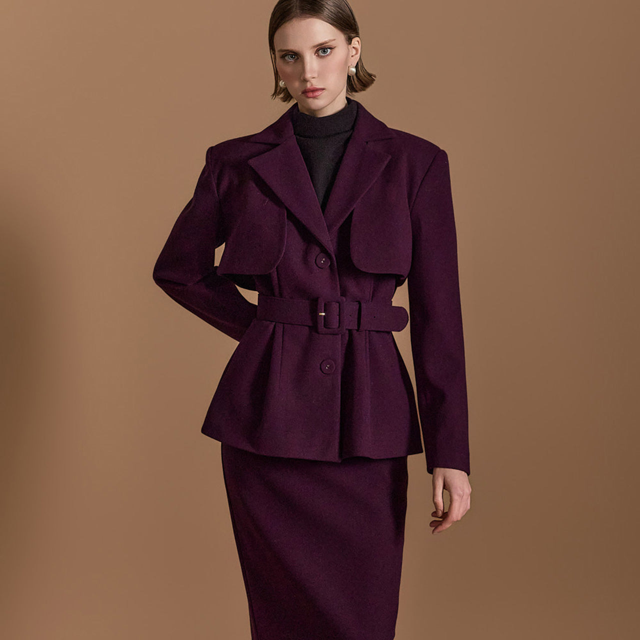 J2554 Multi-way Jacket With Belt