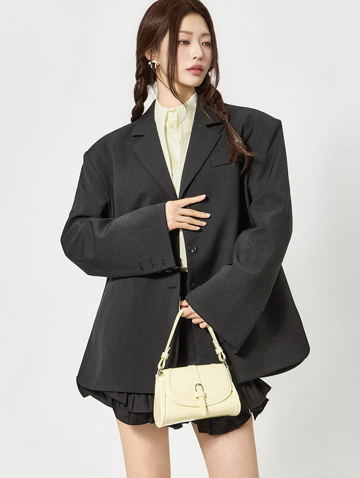 J3165 Tailored Single Button Jacket