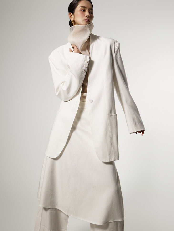 J3170 Linen Oversized Jacket