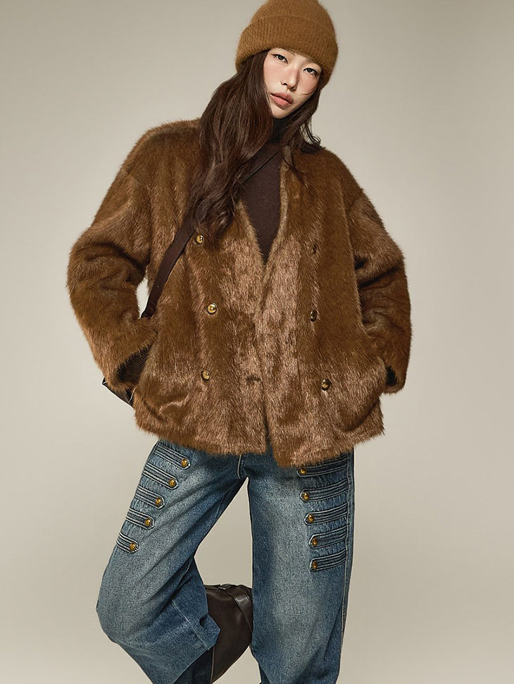 J3339 Soft Fur Jacket