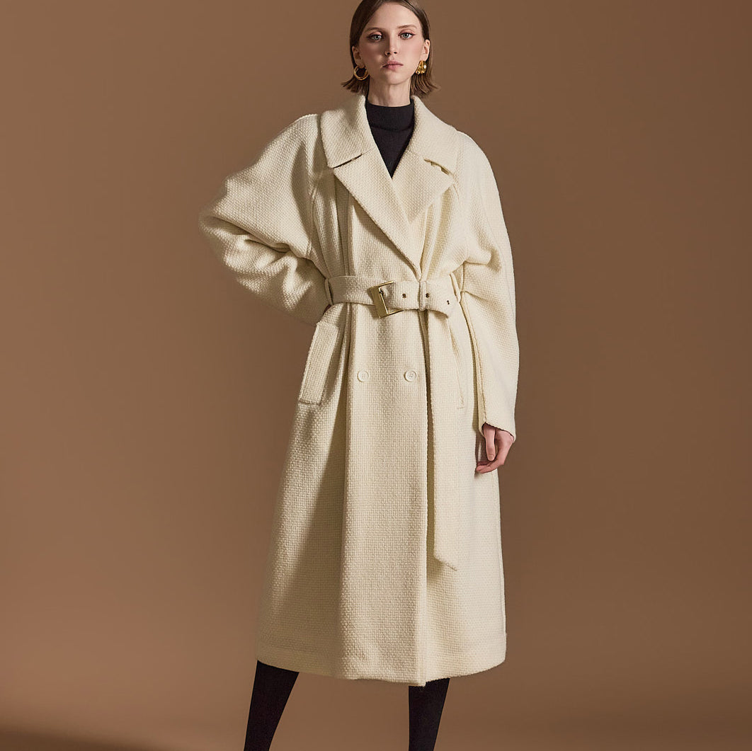 J2598 Wool Coat With Belt