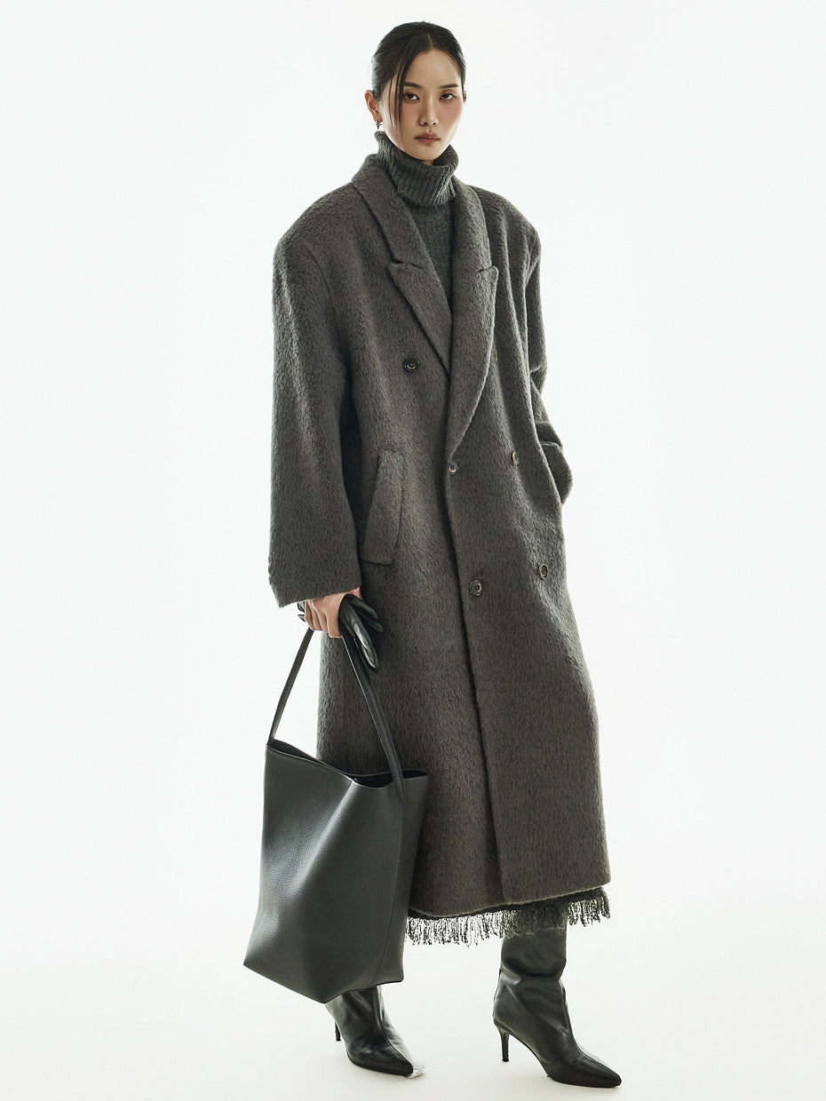 J2969 Wool Collar Coat