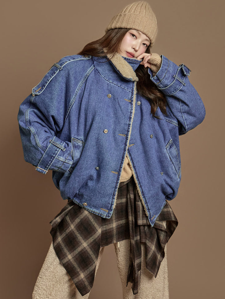 J3025 Boucle Denim Jacket