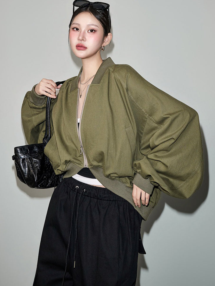J3255 Shirred Volume Blouson Jumper