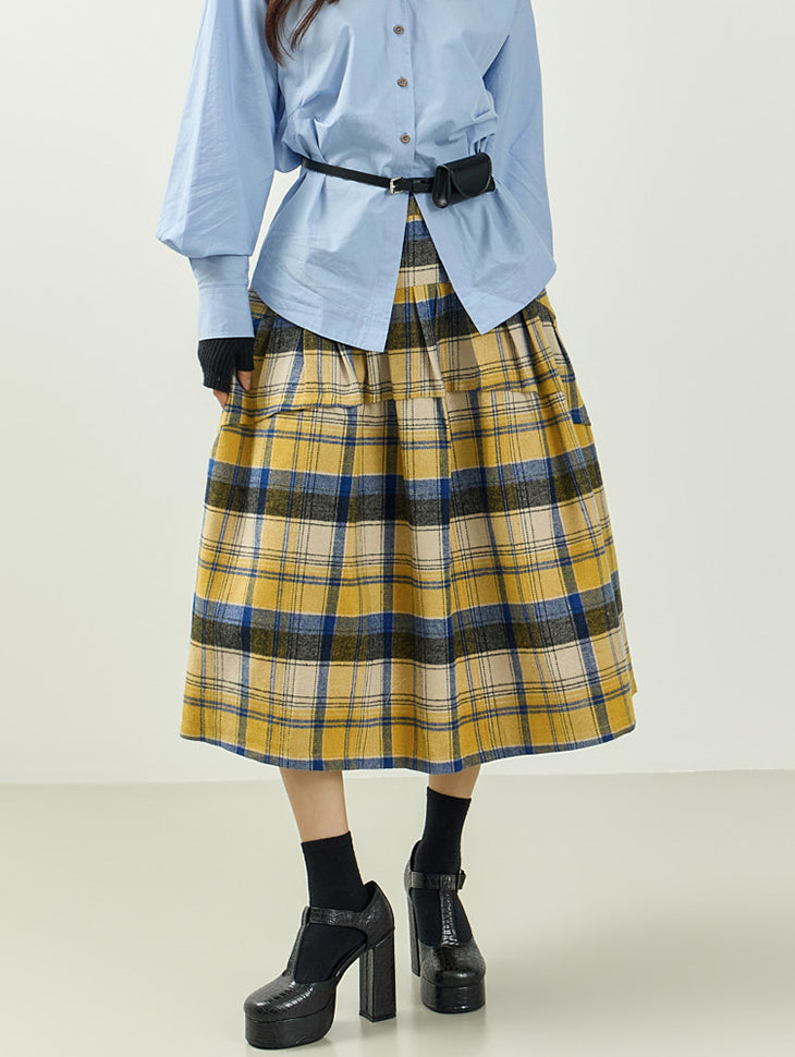 SK3144 Check Skirt