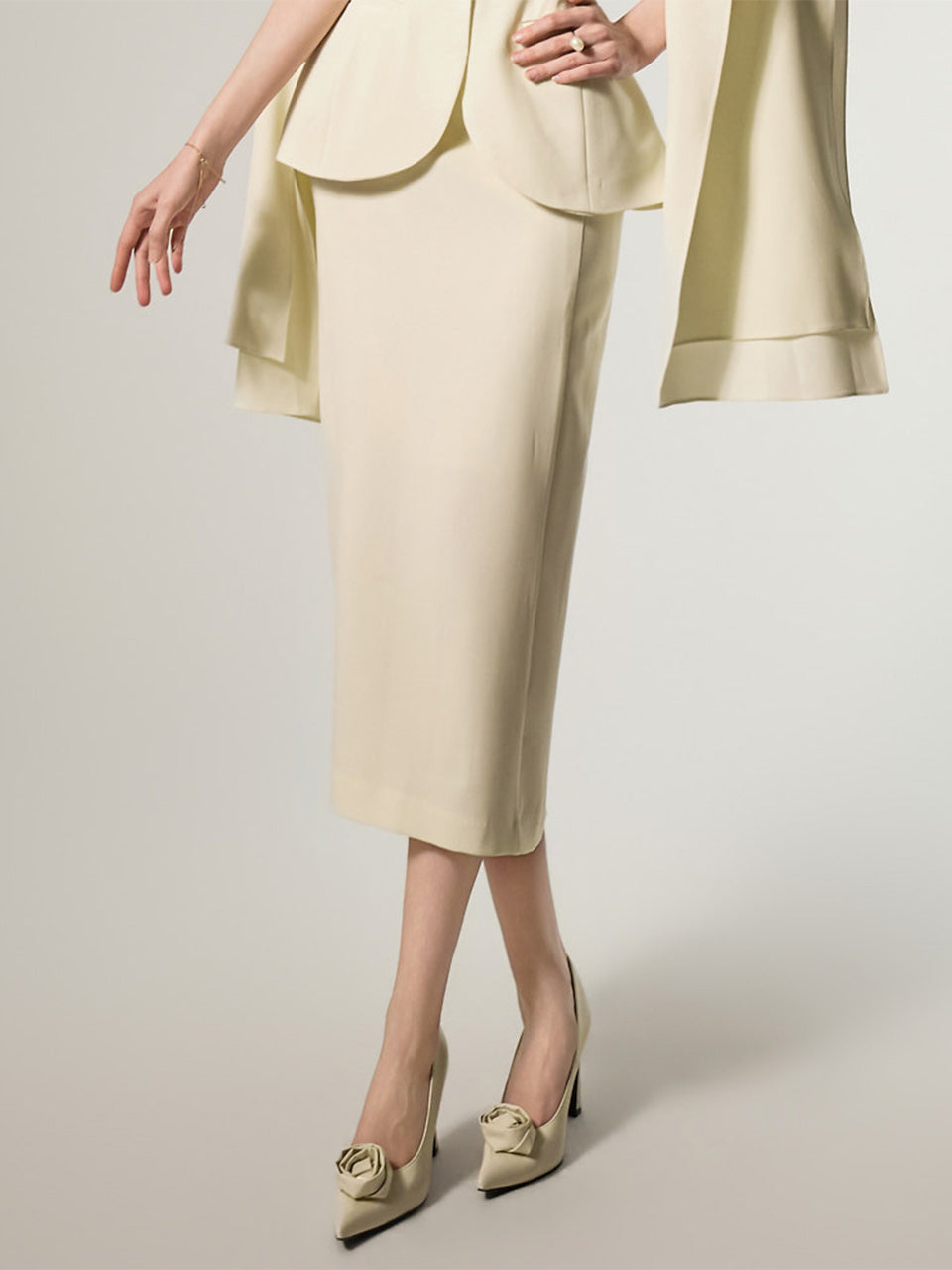 SK9306 H-Line Pencil Skirt