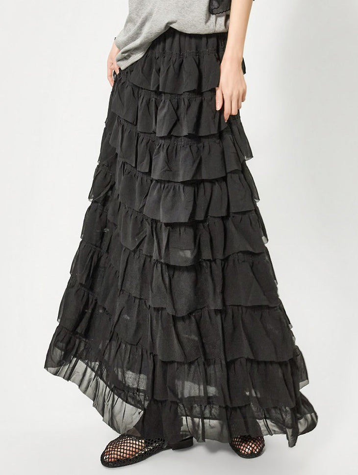 SK3184 Chiffon Tiered Skirt