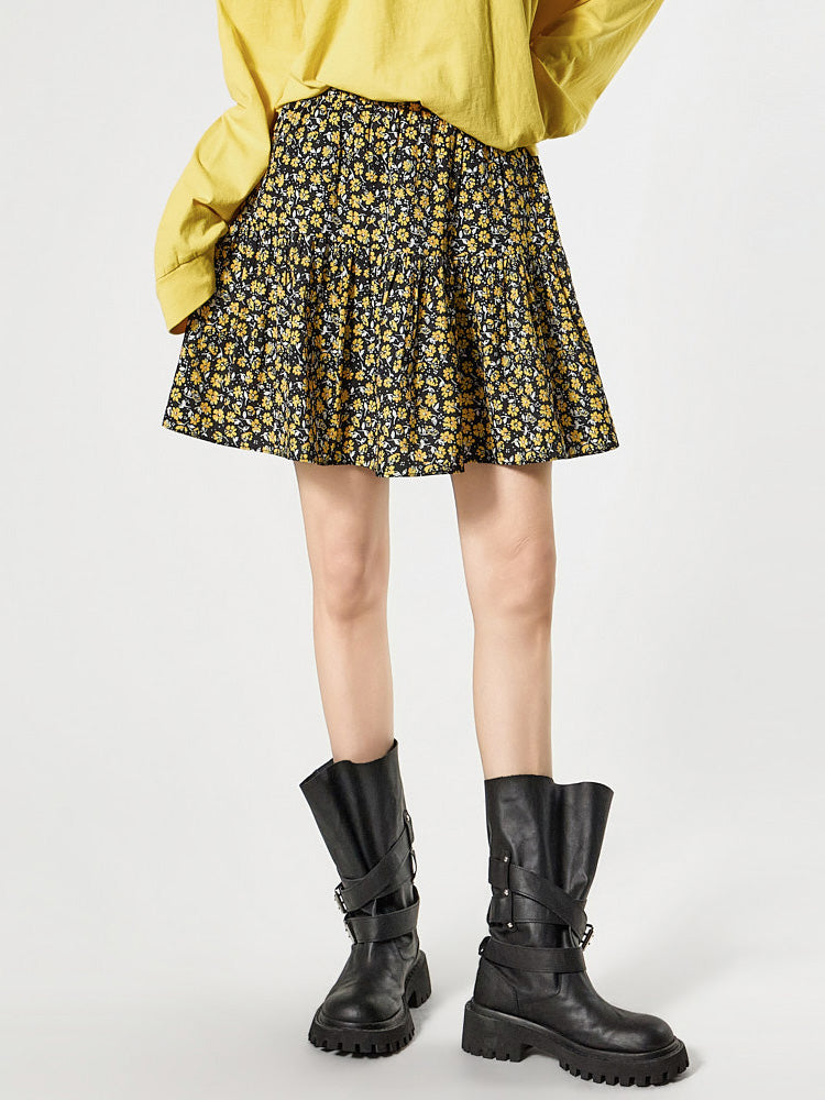 SK3193 花卉半身裙