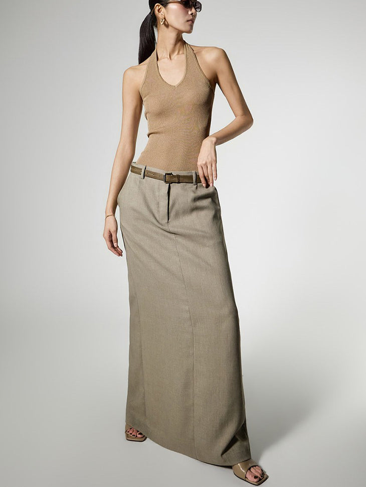 SK3198 H-Line Maxi Skirt