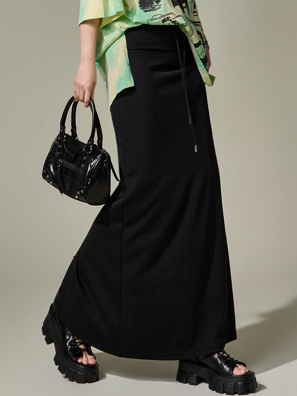 SK3248 Flip Long Skirt