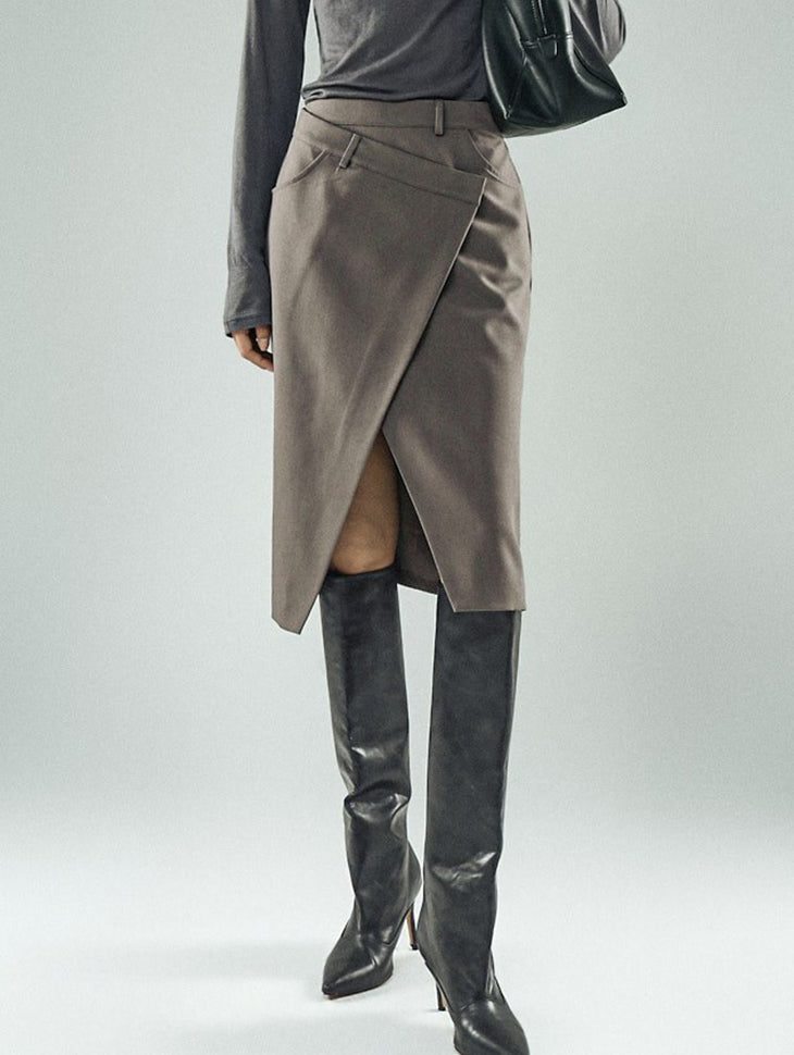 SK9315 Herringbone Wrap Skirt