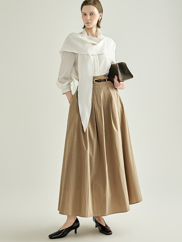 SK3241 Tuck Flare Skirt