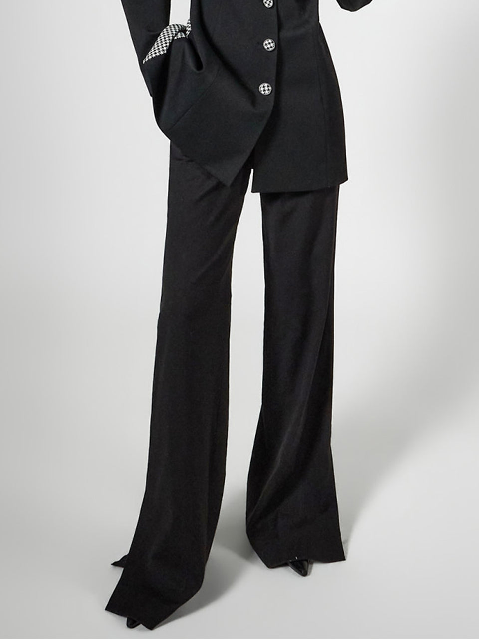 MBDP025 ストライプセミワイドスラックス