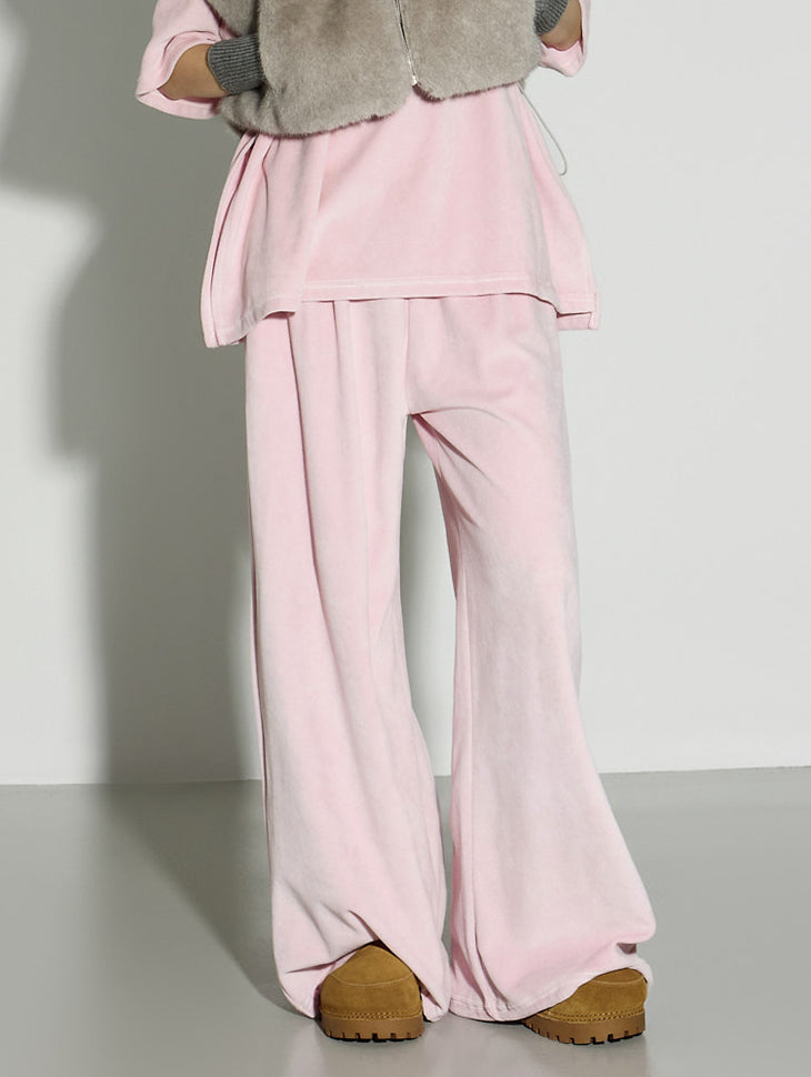 P3696 Velvet Sweat Pants