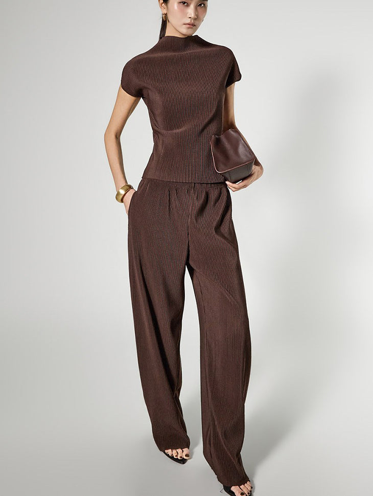 P3819 Pleated Wide Pants