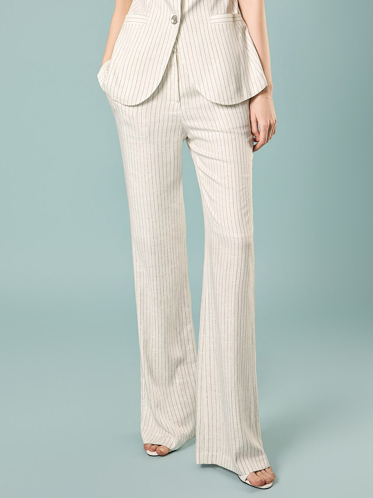 P3850 Linen Wide Slacks