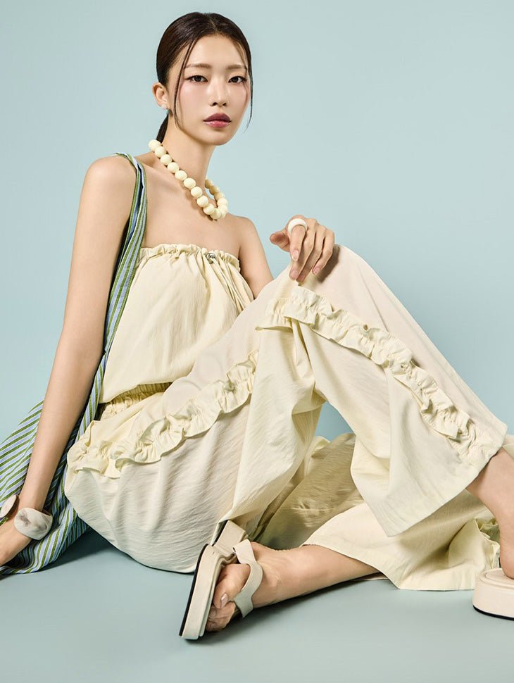 JS065 Off-Shoulder Jumpsuit
