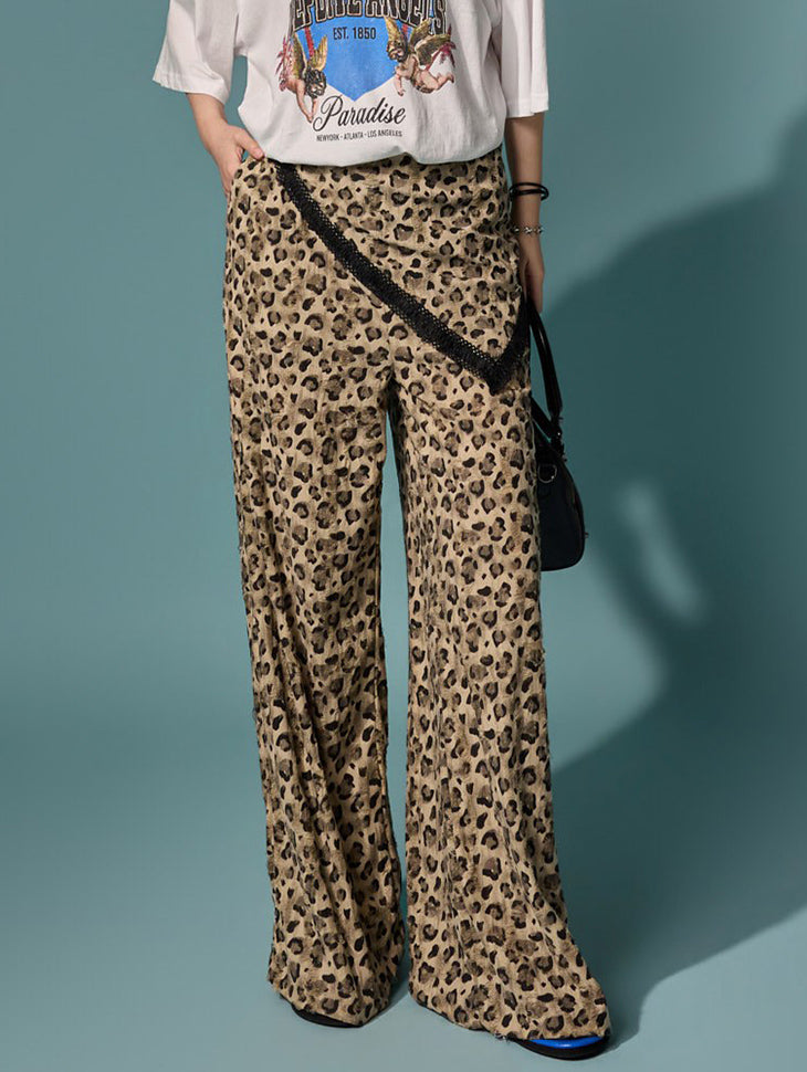 P3913 Leopard Wrap Pants