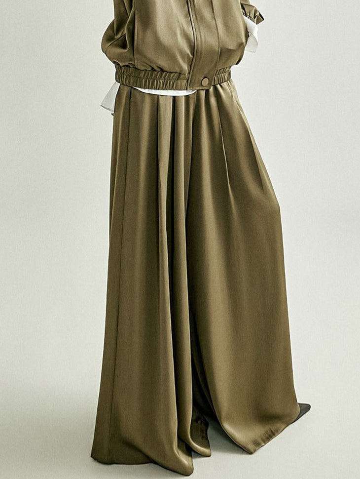 P3936 Satin Wide Pants
