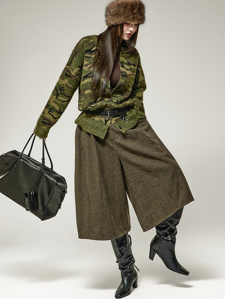 P3962 Wide Bermuda Pants