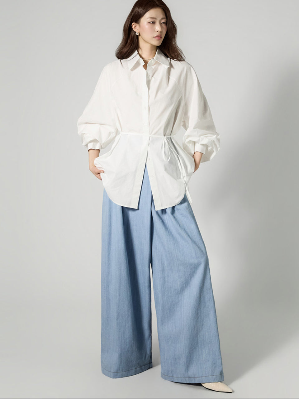 PJ636 Wide Banded Jeans