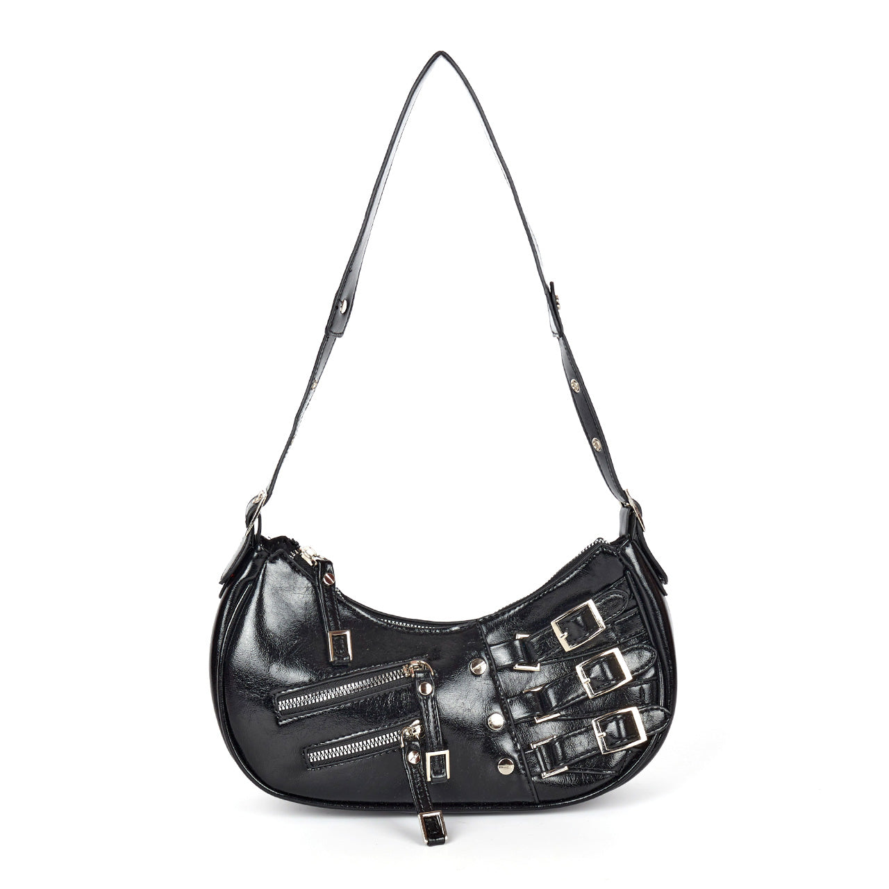 A-1620 Buckle Shoulder Bag