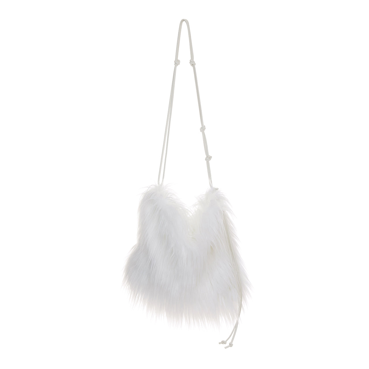 A-1641 Fringe Fur Cross Bag