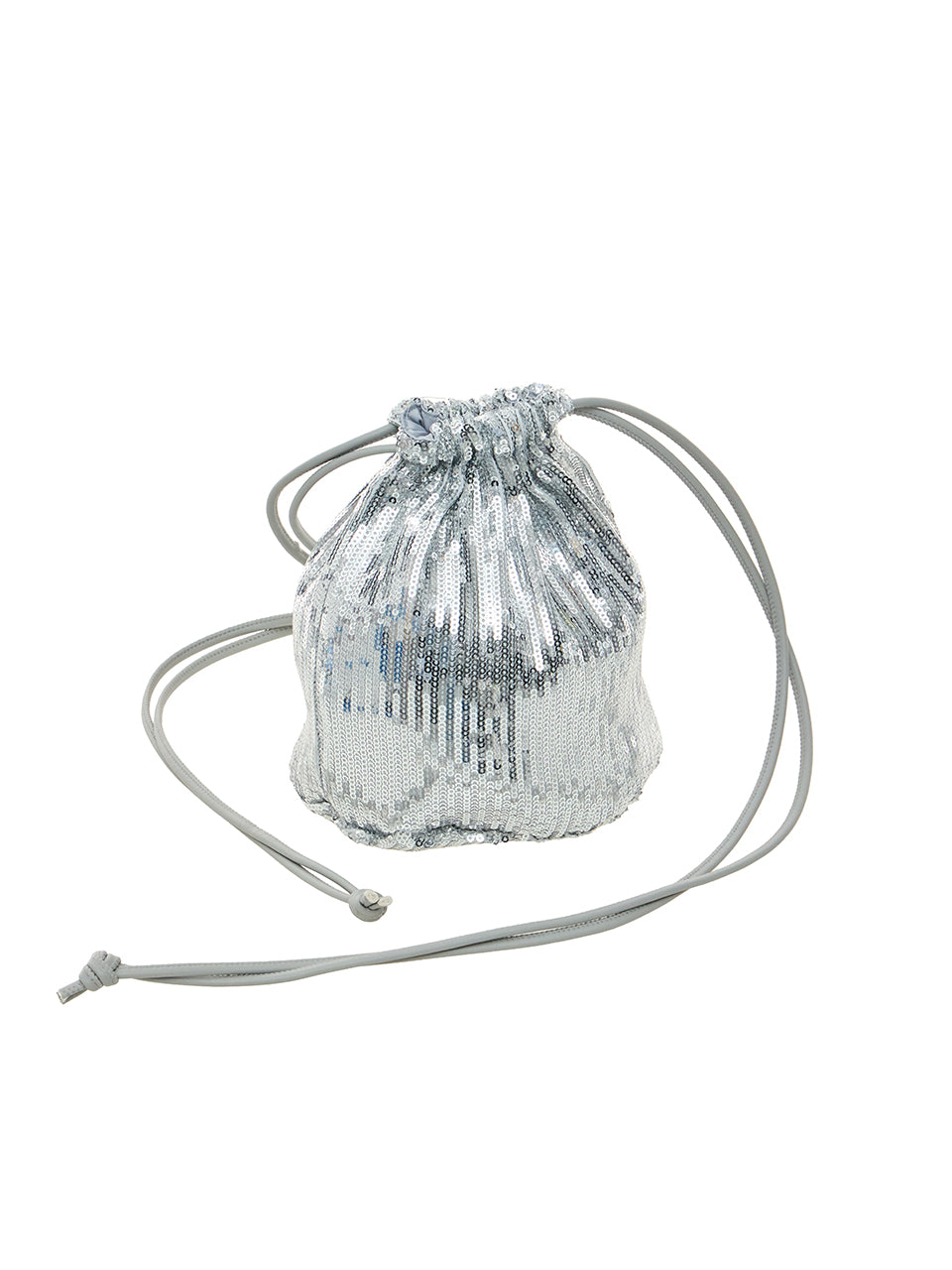 A-1841 Glitter Shirring Bucket Bag