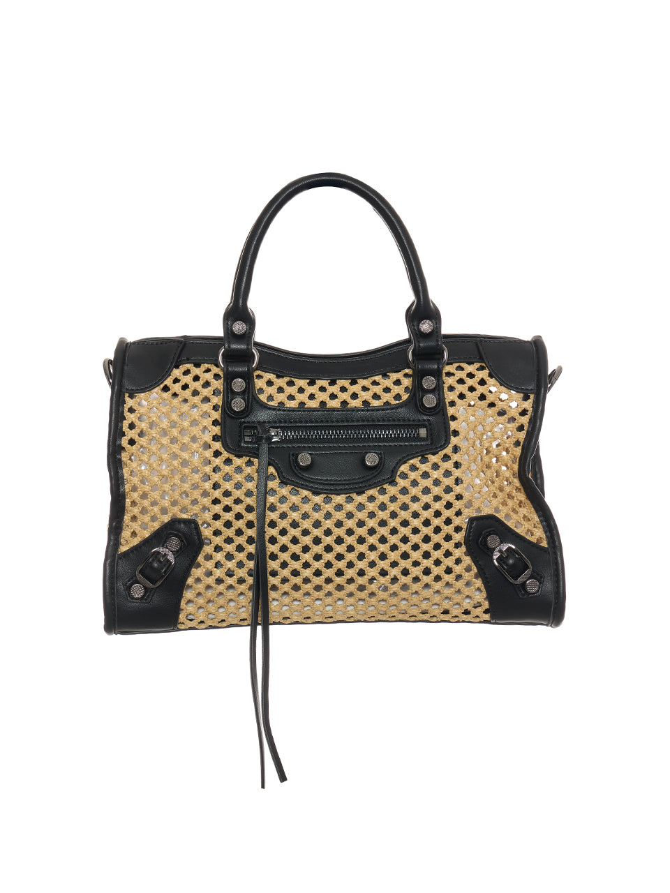 A-1862 Rattan Combination Mini Tote Bag