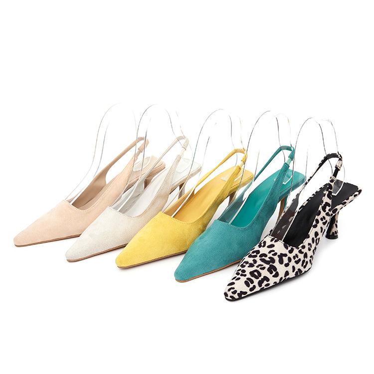 AR-3230 Suede Slingbacks