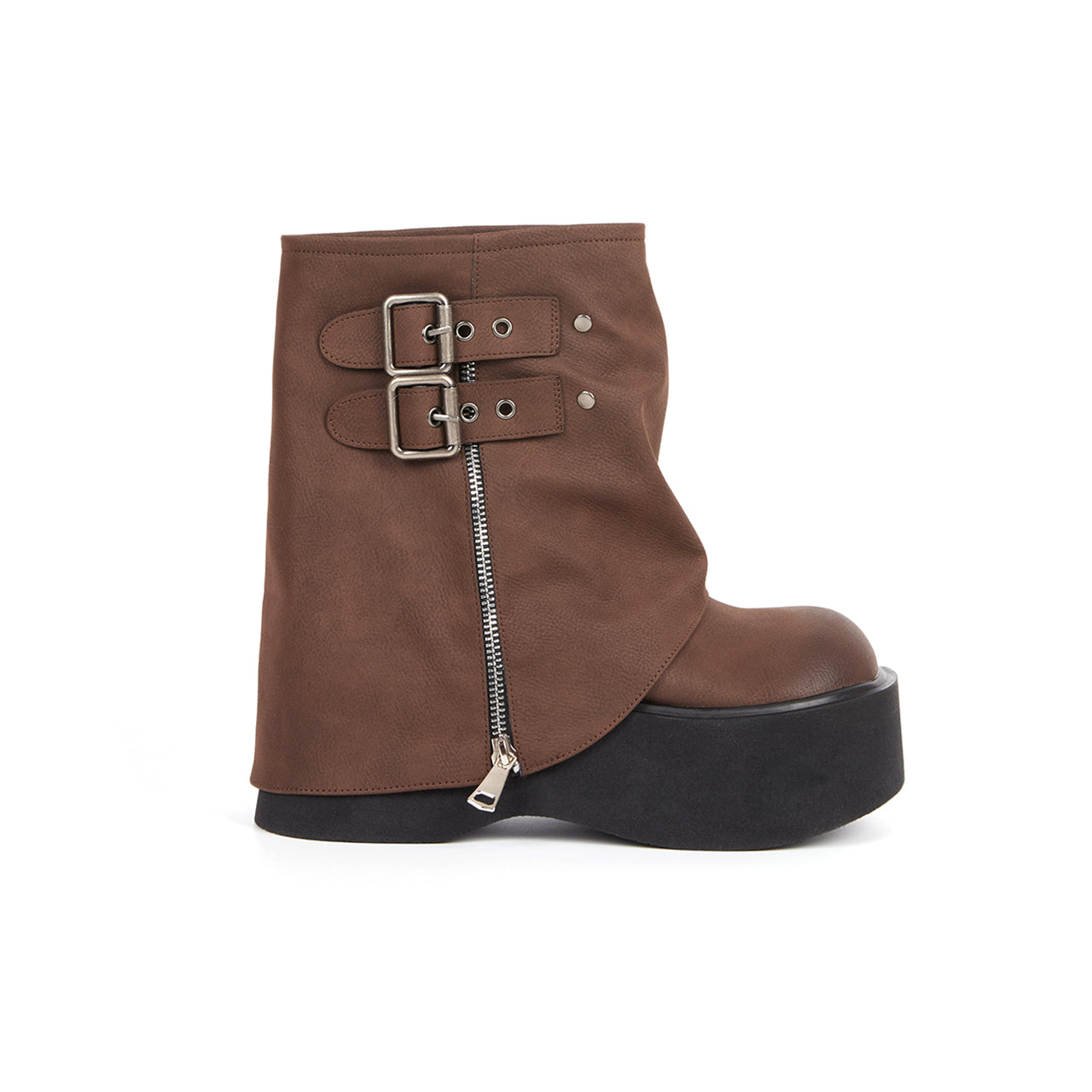 AR-3339 Fold Over Platform Short Boots