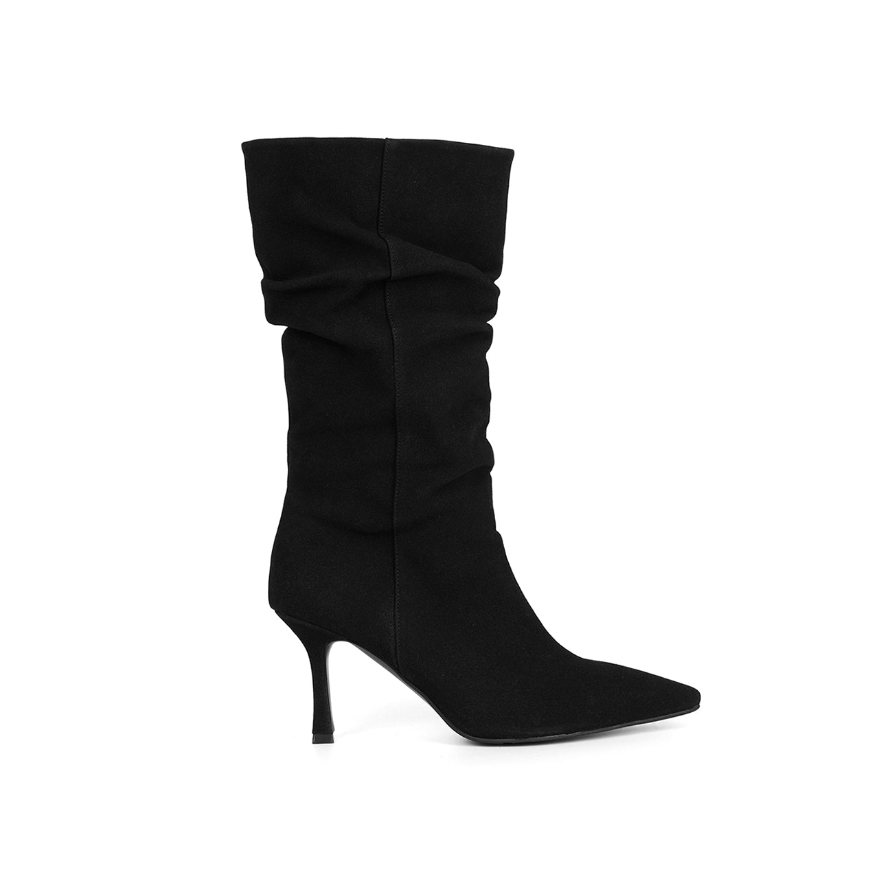 AR-3366 Suede Shirring ankle Boots