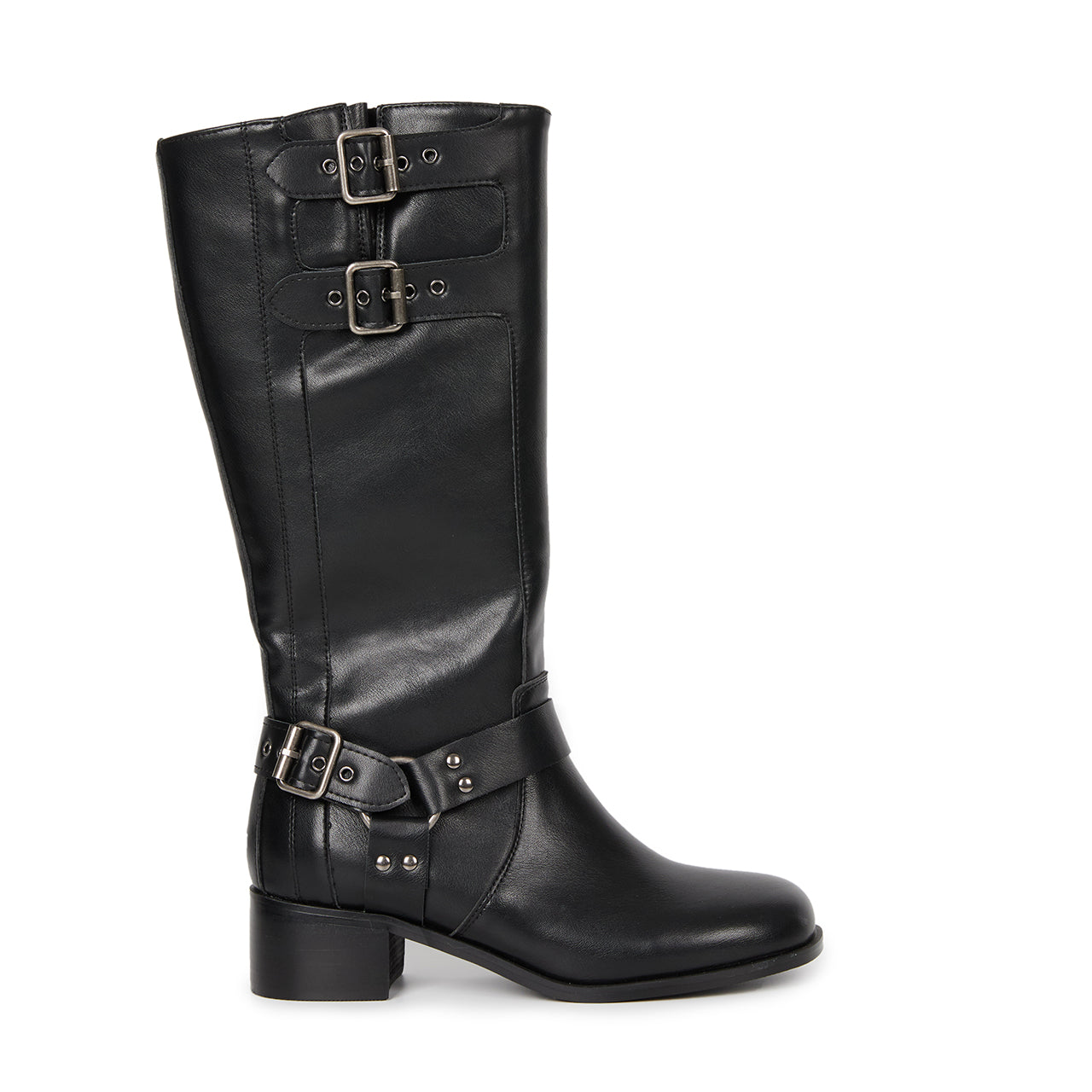 AR-3375 Triple Buckle Middle Boots