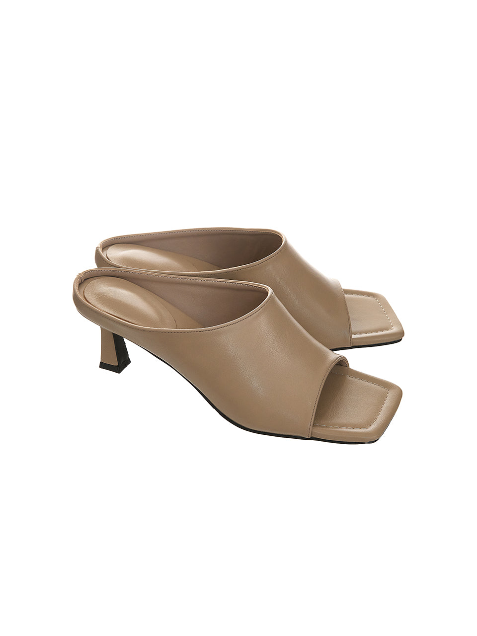 AR-3551 Square Toe Mid-Heel Mule